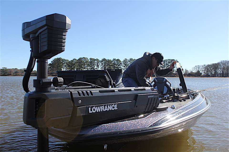 Time for Canterbury to dig into the rod locker while we take a quick peak at the new Lowrance Ghost on the front end of his redesigned Skeeter FXR 20. 