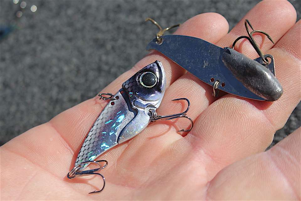The old school blade baits like the Silver Buddy (top) still catch fish really well, but there are all sorts of cool designs now that catch both the fishâs and anglerâs eye, like the Damiki Vault here for example (bottom). 