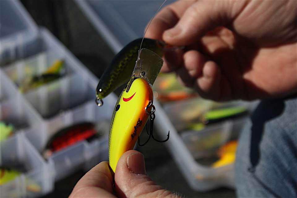 Canterbury loves flat-sided crankbaits so much that he even helped design his own, the Bagley Flat Balsa B.