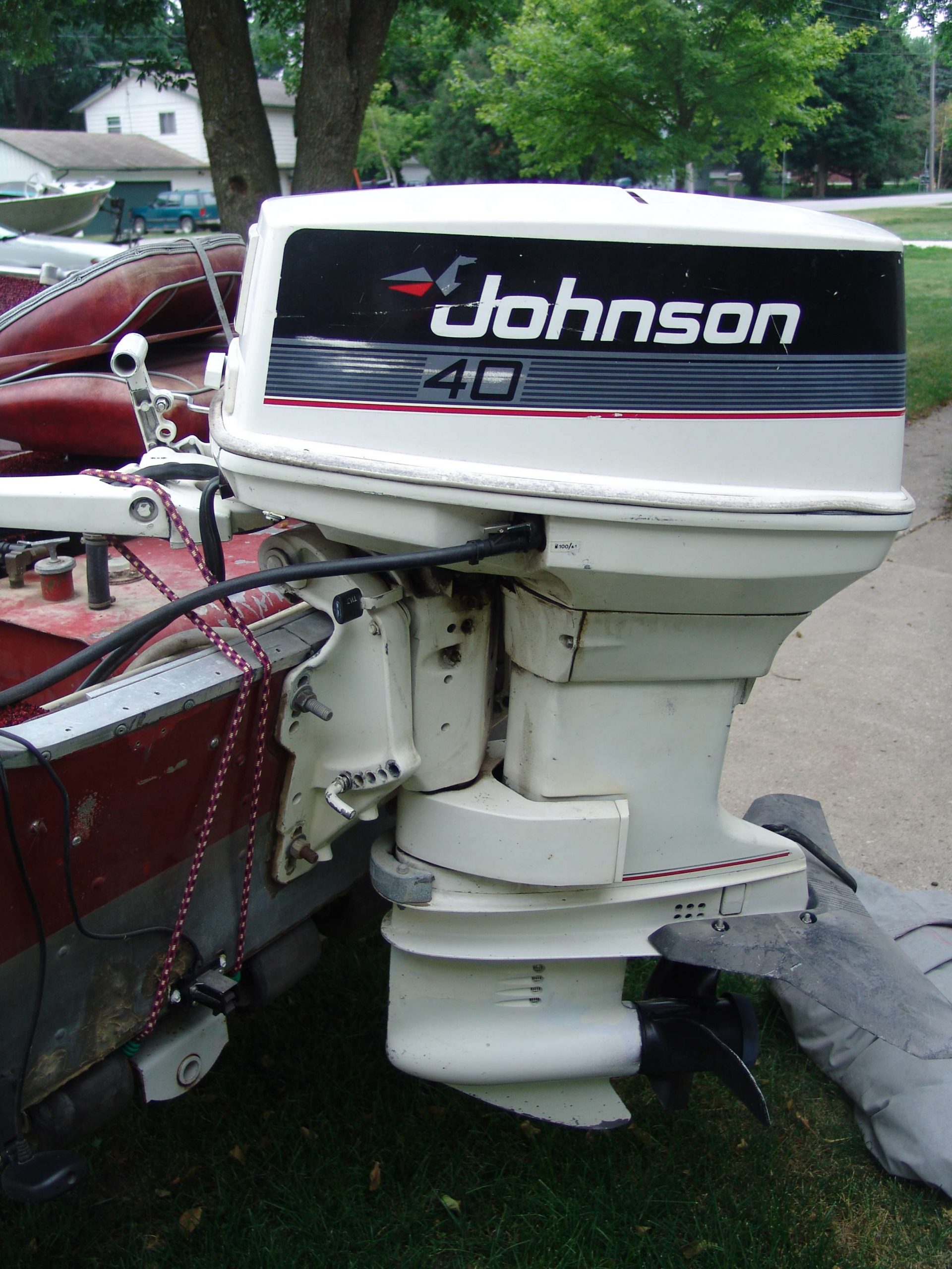 The motor ran like a top. Those old Johnson motors were literally bulletproof. It had an electric, push-button start.