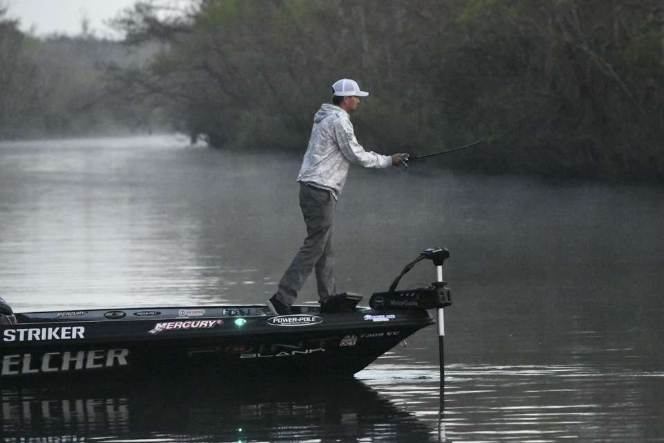 After catching a 10-pounder on Day 2, Kyle Welcher was excited to head out for another day of fishing the St. Johns.