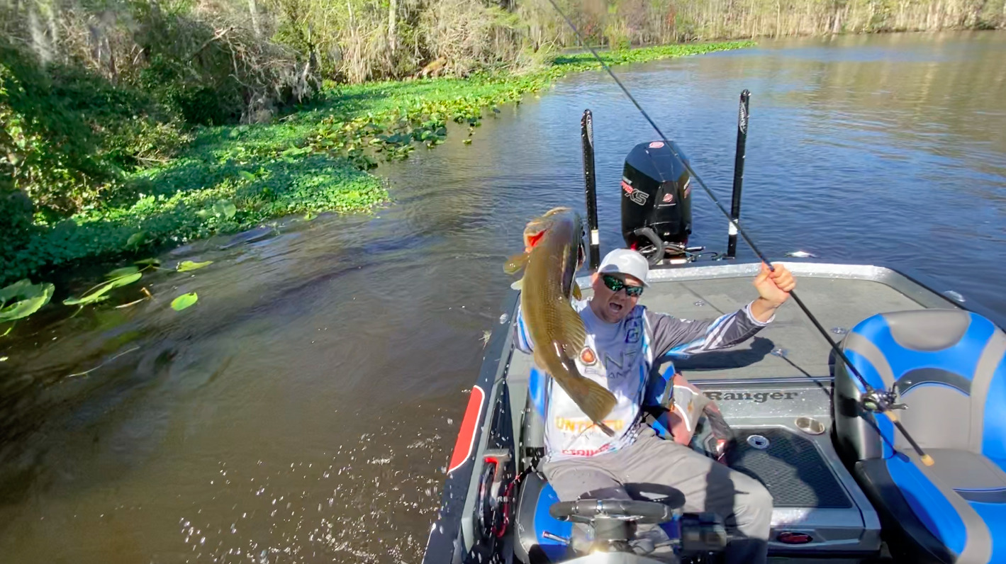 Kyle Welcher was in 21st place after Day 1 of the AFTCO Bassmaster Elite at St. Johns River, and at noon on Day 2 BASSTrakk showed he hadnât limited yet. âBT showed at noon that he was in 21 place, and he only had 3 fish,â Hunter Welcher said. âI was stuck on that until the end of the tournament (day).

At 12 (noon), I was just praying. Like, I prayed all day. I was, like, âPlease, God, heâs worked so hard for this.ââ

What Hunter couldnât know is that her husband had landed the 10-pounder and more than doubled that with the four other bass in his livewell.â 