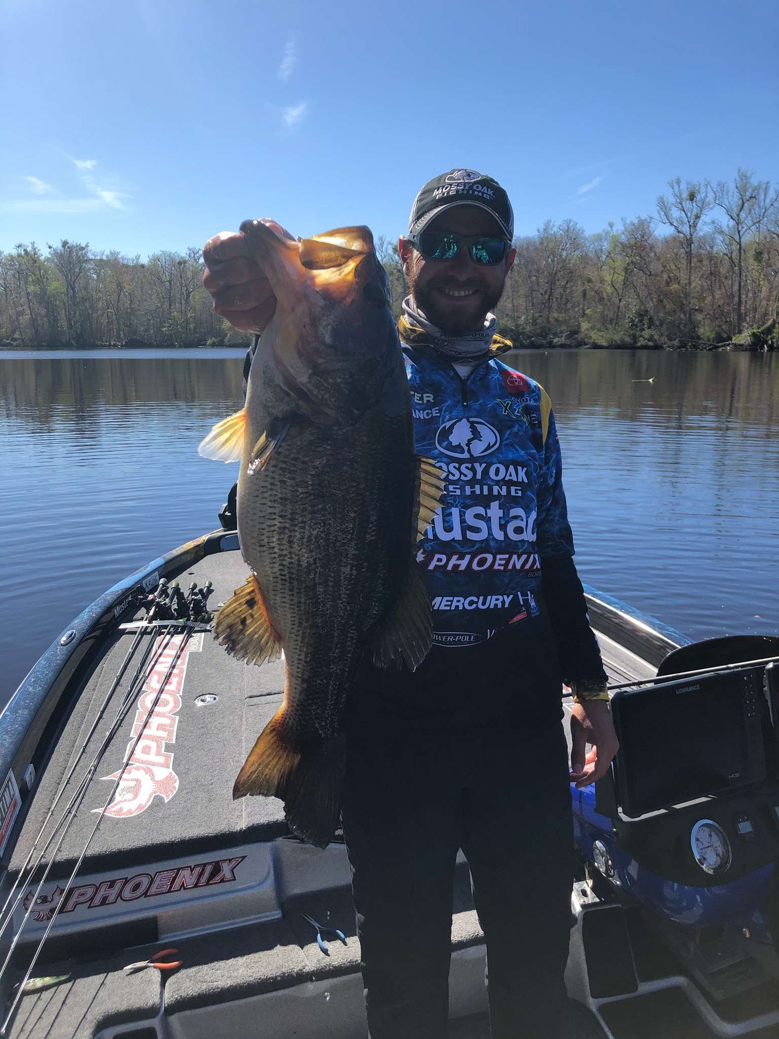 Brandon Lester with a 6-pound, 6-ounce St. Johns giant!