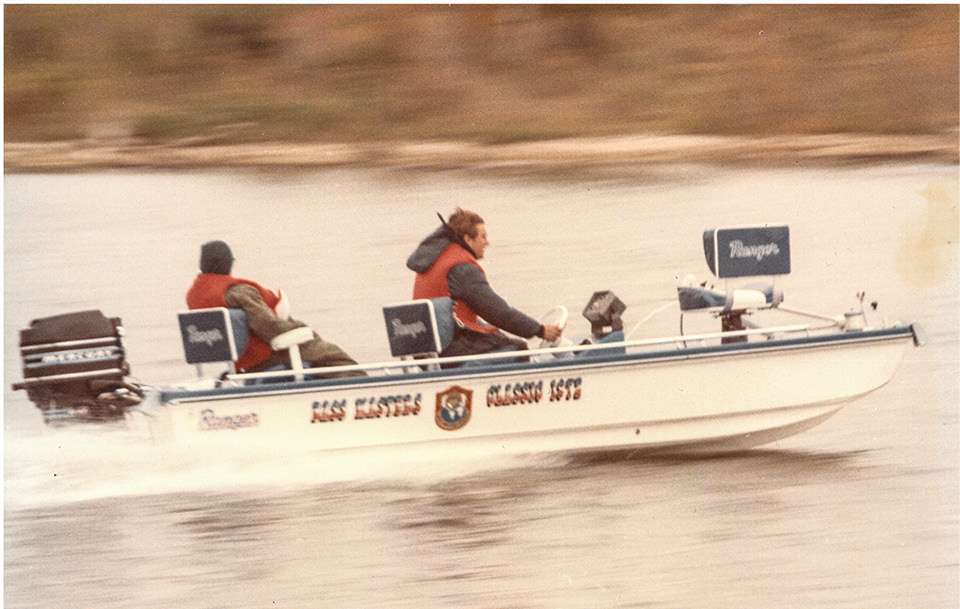 <b>1972</b><br>
The second Classic is held on newly formed Percy Priest Reservoir in Nashville, Tenn. Anglers fish from identical Ranger boats equipped with 85-horsepower Mercury outboards; Ranger would provide boats for many subsequent Classics. Don Butler wins the event with 38 pounds, 11 ounces caught on a spinnerbait of his own design.
