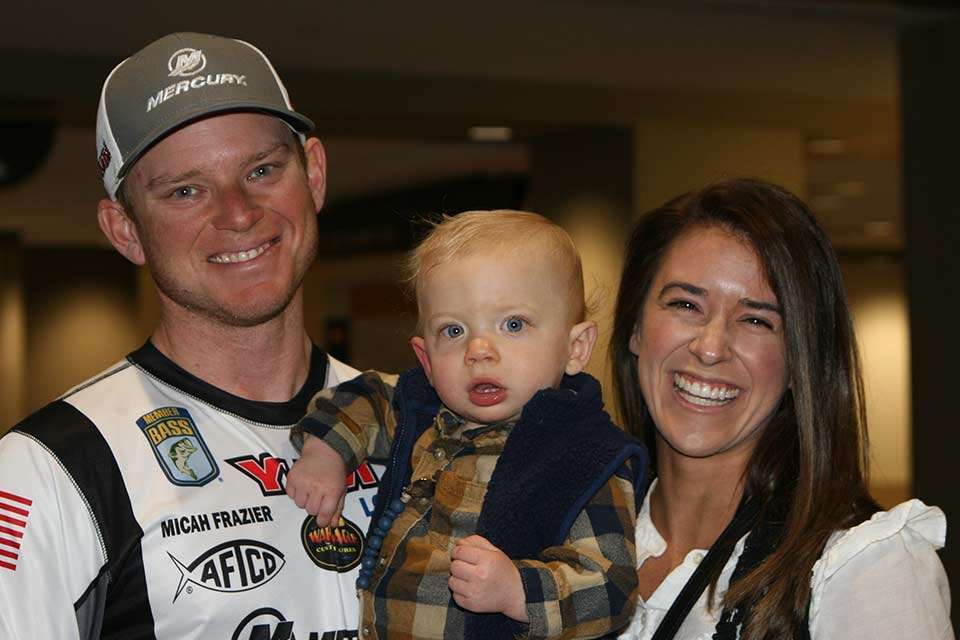 Micah Frazier and wife Anna were just as pleased to present young blue eyes, Huck, who came into the world a couple months early but is doing great at 15 months. In his fourth Classic appearance, Frazier would finish fifth, earning $25,000 so he can afford some new baby shoes.
