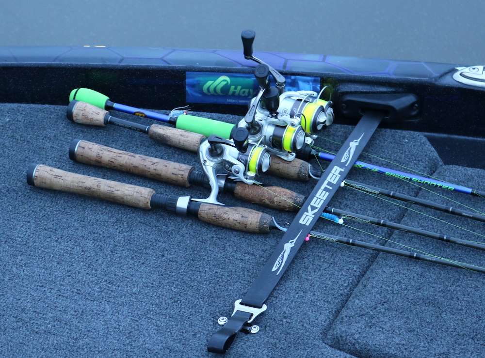 The rods on his deck were a easy giveaway that he was in search of crappie instead of bass.