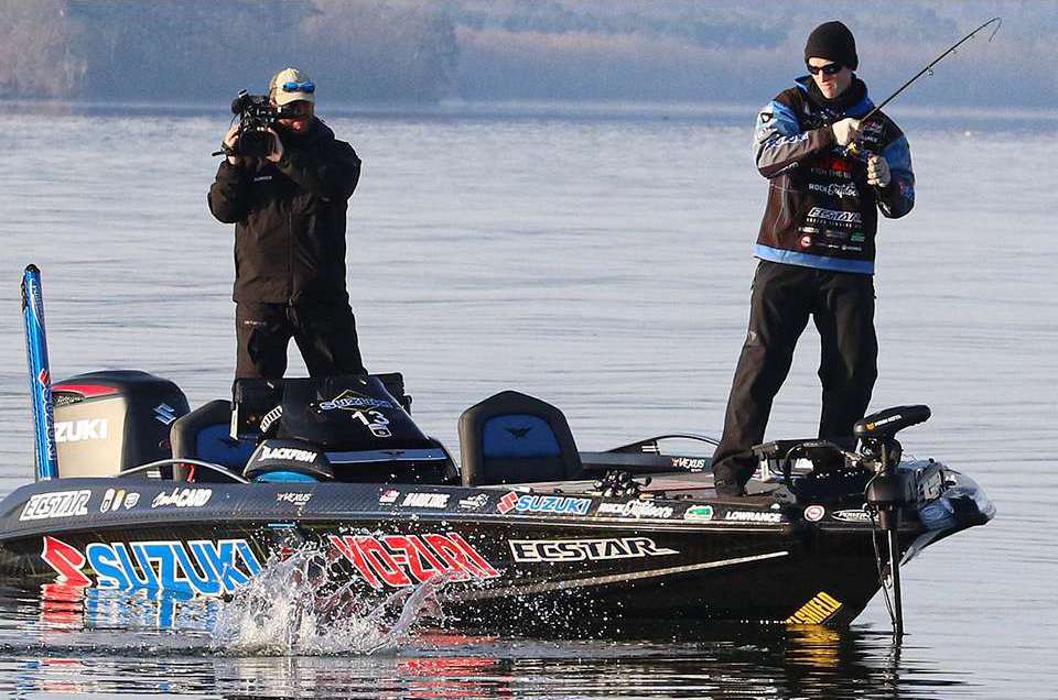 <b>Brandon Card (50-4; 9th)</b><br> Brandon Card focused on reaction baits and jigs for his finish.  