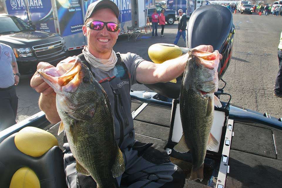 Paul Mueller, who won his second Elite event last month, set the one-day Classic mark with 32-2 on Day 2 in 2014 but finished second to Howell. Had he not been two fish short of a limit on Day 1, Mueller could have become only the second B.A.S.S. Nation qualifier to win the championship.