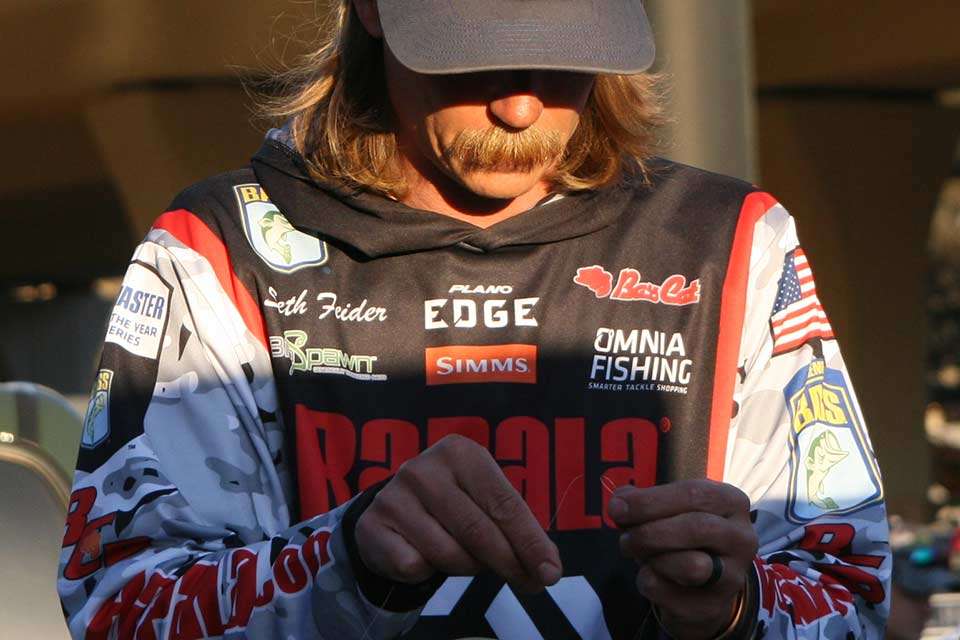 The first boats arrive at Legacy Arena for the weigh-in, and the fascination with Seth Feiderâs moustache and locks are once again highlighted. Feider was among the pre-tournament favorites, but started slowly before a strong finish that put him fourth.