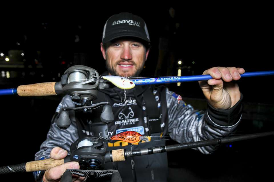 The new Norman Speed N Crankbait retrofitted with Gamakatsu G-Finesse Treble Hooks was a key fish catcher for Blaylock. So was a 1/2-ounce Booyah One Knocker with the same hooks. 

