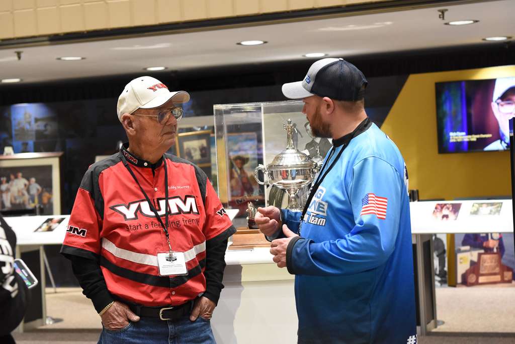 All around the Classic Expo were legends and soon-to-be legends. Here's a look at some of the people we saw on the show floor, starting with Bobby Murray, winner of the first Bassmaster Classic. 