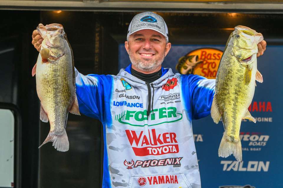 <b>Darold Gleason<br> Many, La.<br> (80-1)<br></b>
Living where he lives, Darold Gleason is plenty familiar with catching big largemouth bass. He qualified for the Classic by winning the 2019 Central Open on Toledo Bend.
