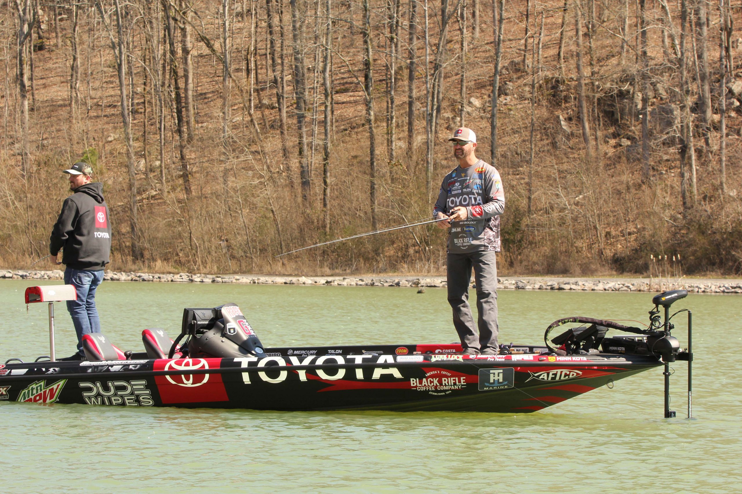 Two great guys, one good-looking Toyota-sponsored bass boat.