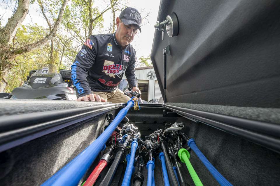 The key to keeping a bunch of rods organized without the rod storage system is to use rod sleeves. âThat way the rods donât get all tangled in the box,â Latuso said.