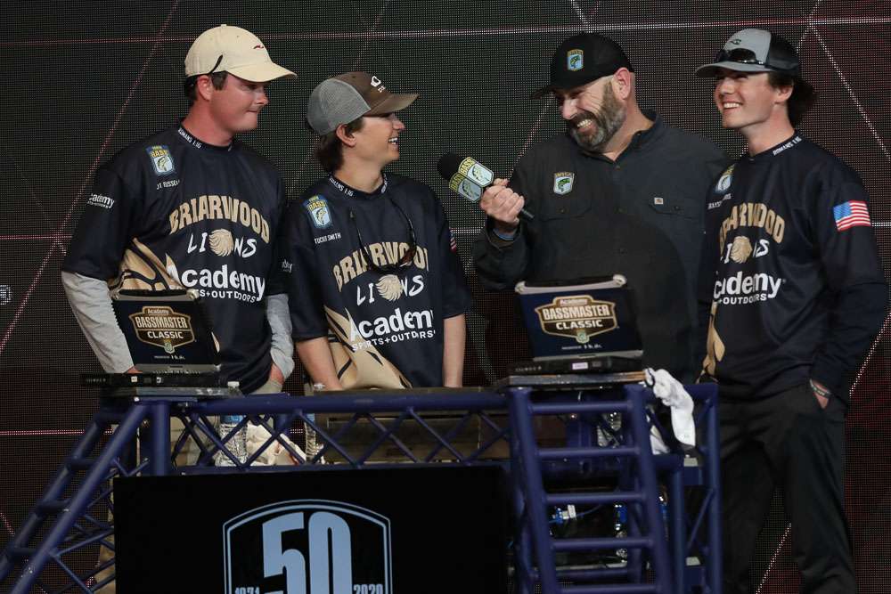 Dave Mercer interviews the High School National Champions for Briarwood Academy in Birmingham, Ala. 