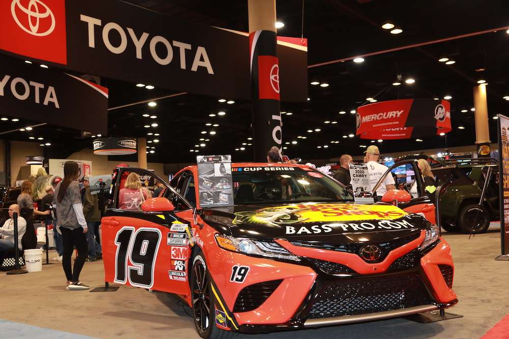 Toyota always brings a visually impressive display to the Bassmaster Classic Outdoors Expo. 