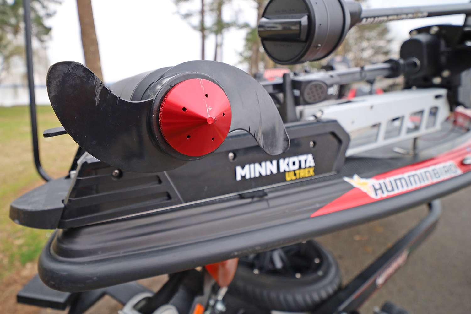The T-H Marine G-Force Eliminator Prop Nut is something he puts on every trolling motor. 