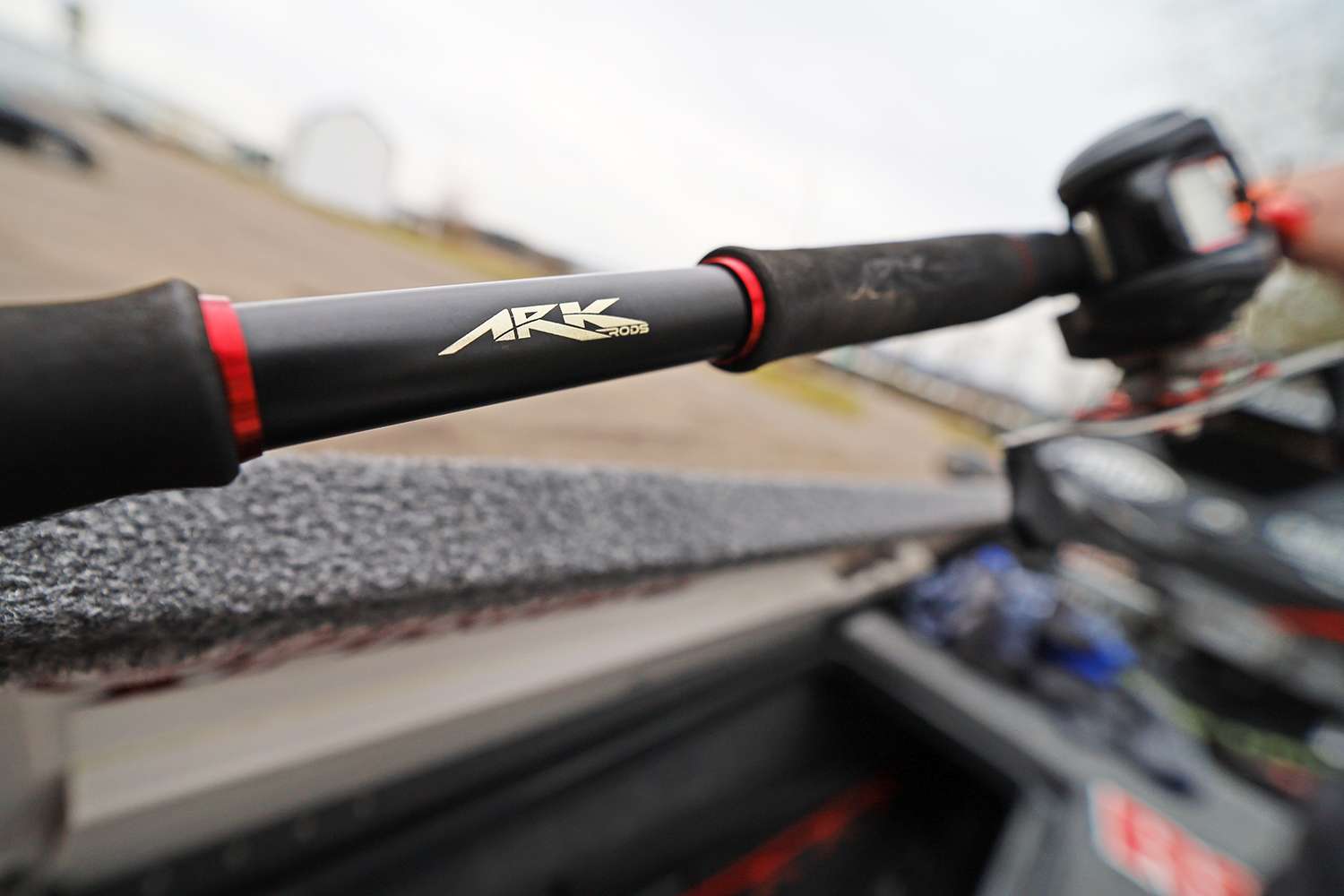 Ark rods are one of his sponsors, and he loves the rods. 