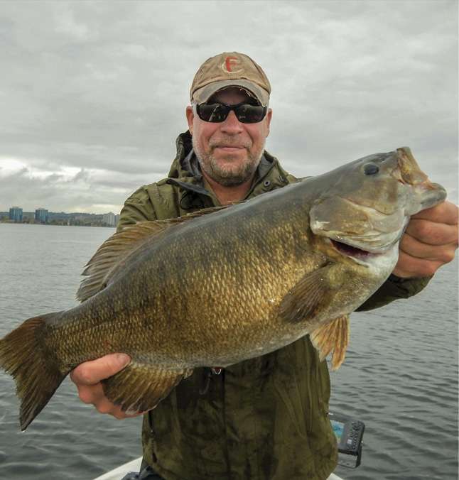 6-8<br> Chris Hellmer <br> Lake Simcoe, Ontario<br> 1-ounce, 5.5-inch Strike King (shad) 