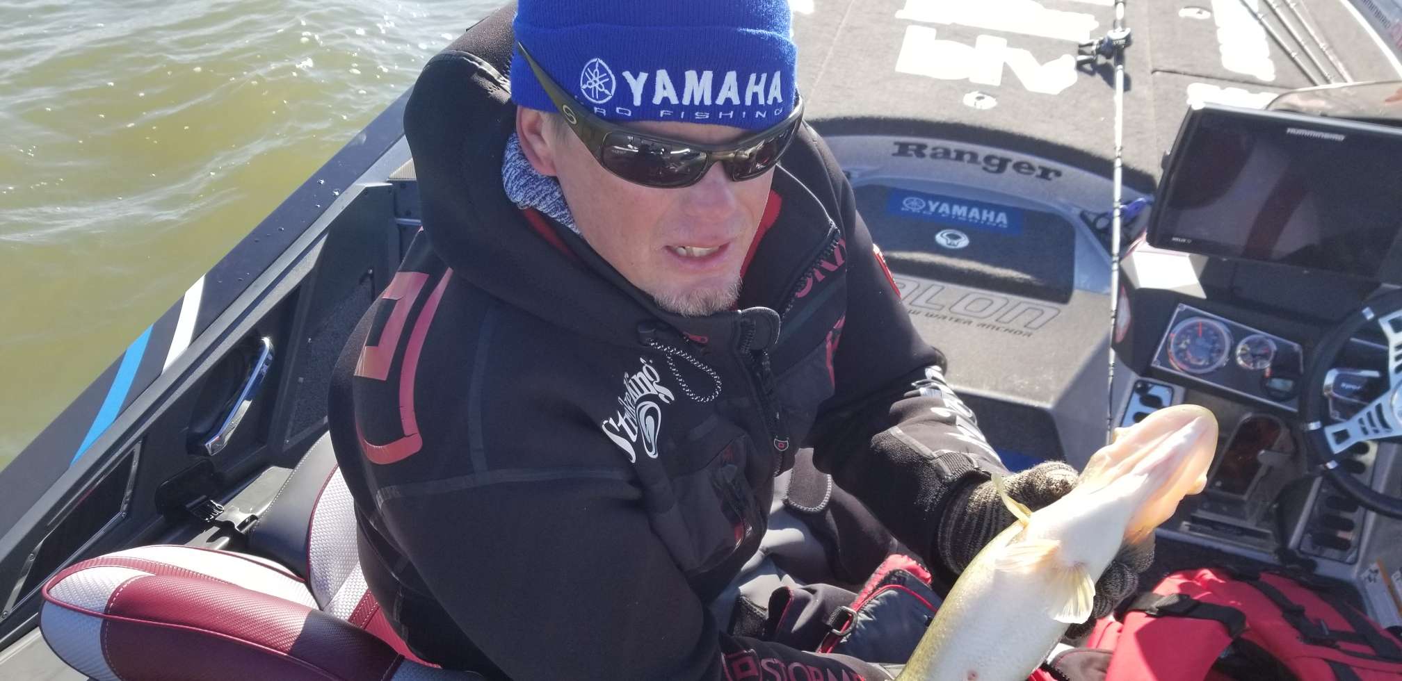 Keith Combs is in a school fish and moving quick to keep them fired up. Three fish in the box.