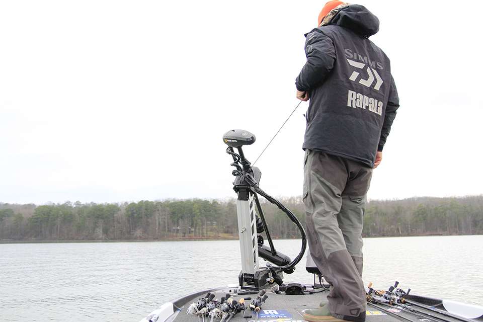 Feider made a couple quit stops to experiment in areas he hadn't fished this week. 