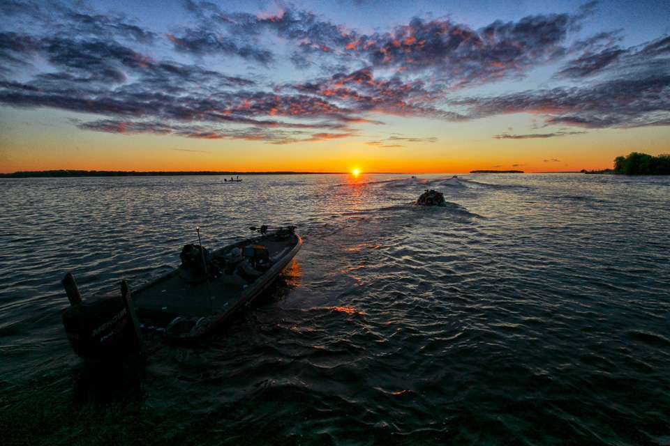 Another morning on the Bassmaster Elite Series begins. Sunrises are a highlight of every morning. Each is different, just like every day. What a way to go to work. 
<p>
<em>All captions: Craig Lamb</em>
