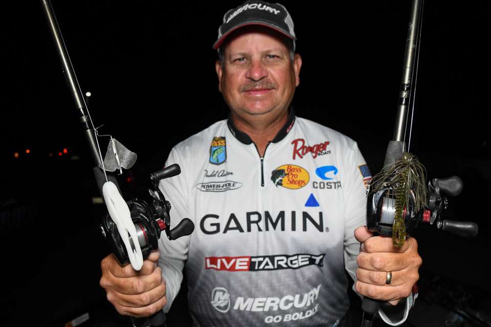<b>Todd Auten (38-6; 9th) </b><br>
Todd Auten used a 1/4-ounce homemade buzzbait with 4.25-inch Zoom Horny Toad trailer. A 1/2-ounce Shooter Jig with 3.5-inch Zoom Ultra Vibe Speed Craw trailer was another choice. 
