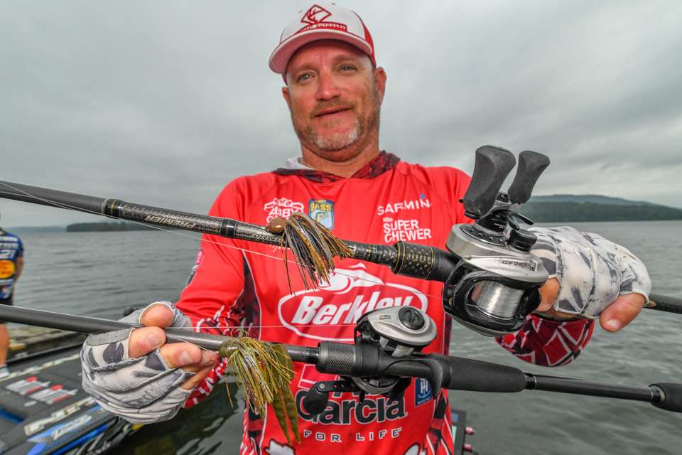 Hank Cherry Jr. (72-3; 8th)<BR>Hank Cherry relied primarily on two lures. A 7/16-ounce homemade jig with a Berkley Powerbait Power Chunk was a top choice. With the same trailer he used a 7/16-ounce Picasso Lures Dock Rocket.