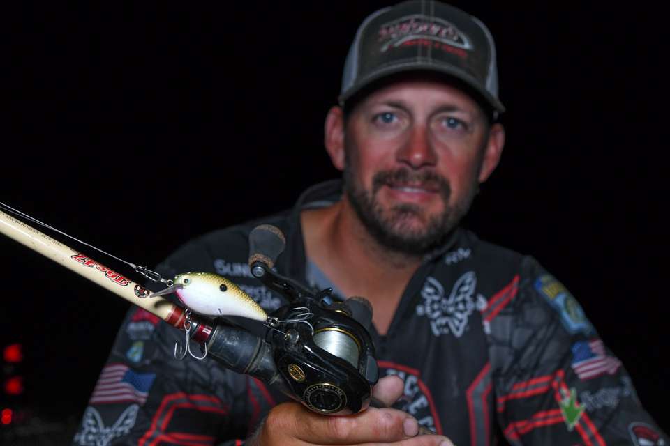 <b>David Mullins (45-10; 6th) </b><br>
A KVD 1.5 Squarebill was a top lure for David Mullins. He switched out the stock hooks with a No. 3 Owner Stinger Treble Hook STX-58 up front, and the same hook in a No. 4 size on the back. 
