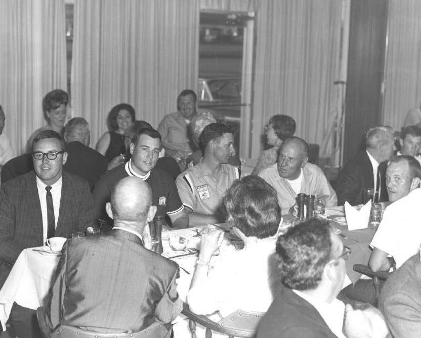 A reception banquet was held the night before the tournament began. From left are Bill Dance, Charles Spense and Dennis Demo.