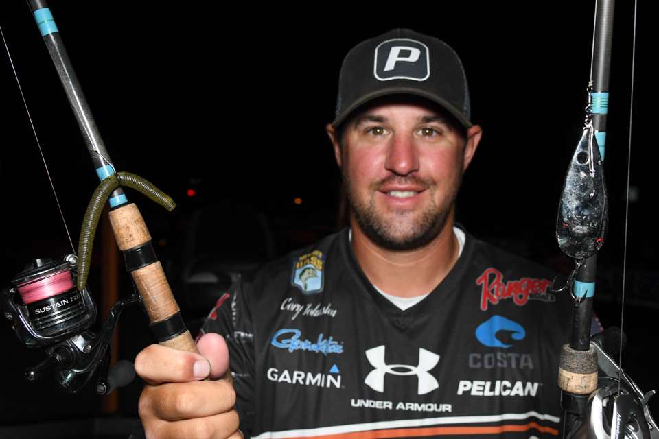 <b>Cory Johnston (48-6; 3rd) </b><br>
A River2Sea 1-ounce Worldwide spoon was a top choice for Cory Johnston. So was a wacky-rigged 5-inch Yamamoto Senko, rigged with nail weight and O-ring, on Gamakatsu B10S Stinger Hook. 
