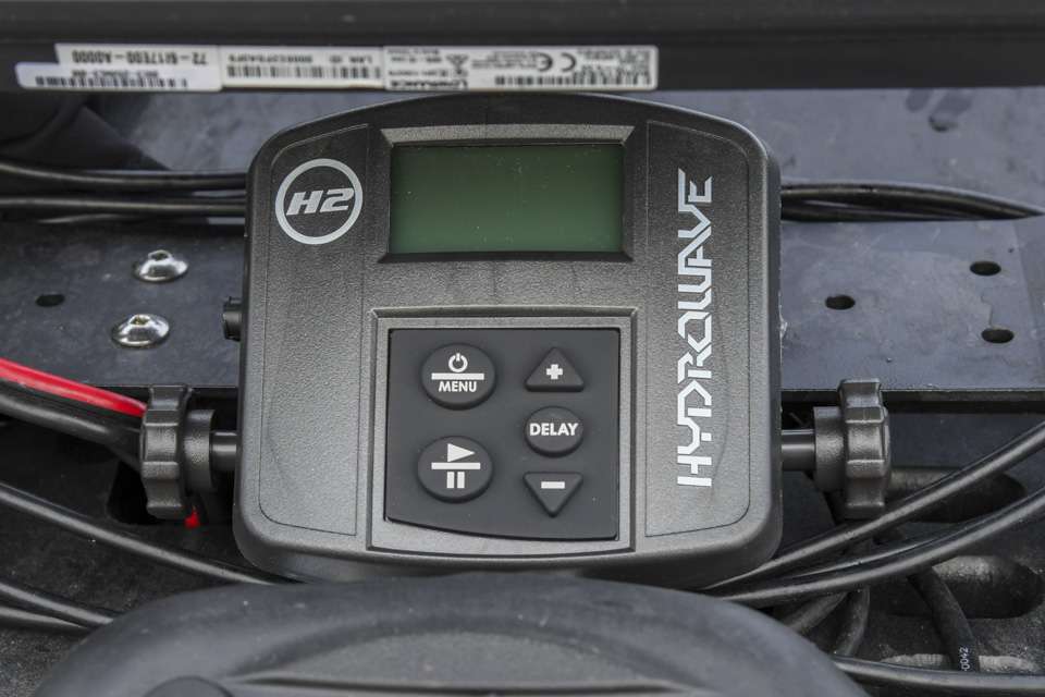 A new addition to Coxâs boat is Hydrowave unit, which is tucked beneath his Lowrance so he can quickly activate it if he feels fish need a little extra prompting. âWhile Iâm new to Hydrowave, Iâm looking forward to testing it on bedding bass,â Cox said. âI think it could make the difference when a spawner is being hard headed.â
