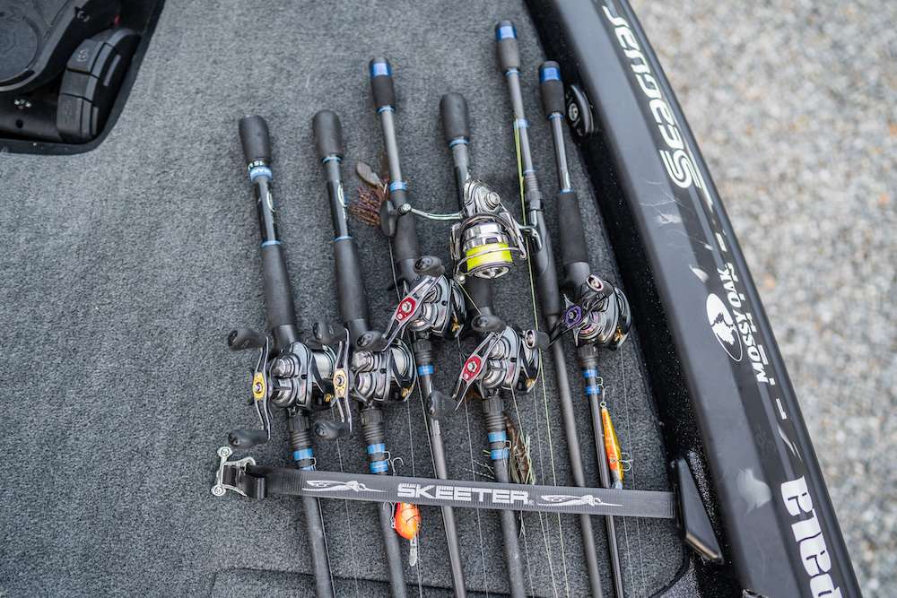 On the front deck are the rigs used by Palaniuk for fun fishing trips on his home lakes. âYou can tell itâs springtime by the crawfish baits.â Those include a Rapala DT6 crankbait and an out-of-circulation Storm Twitch Stick.  