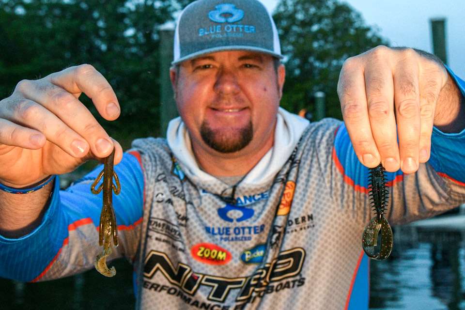 <b>Jason Williamson (46-3; 4th)</b>
<BR>
A Zoom Fluke Stick, Zoom Z Craw Jr. and Zoom Brush Hog, all fished on 5/0 straight shank worm hooks and 5/16-ounce tungsten weights were the choices for Jason Williamson. 