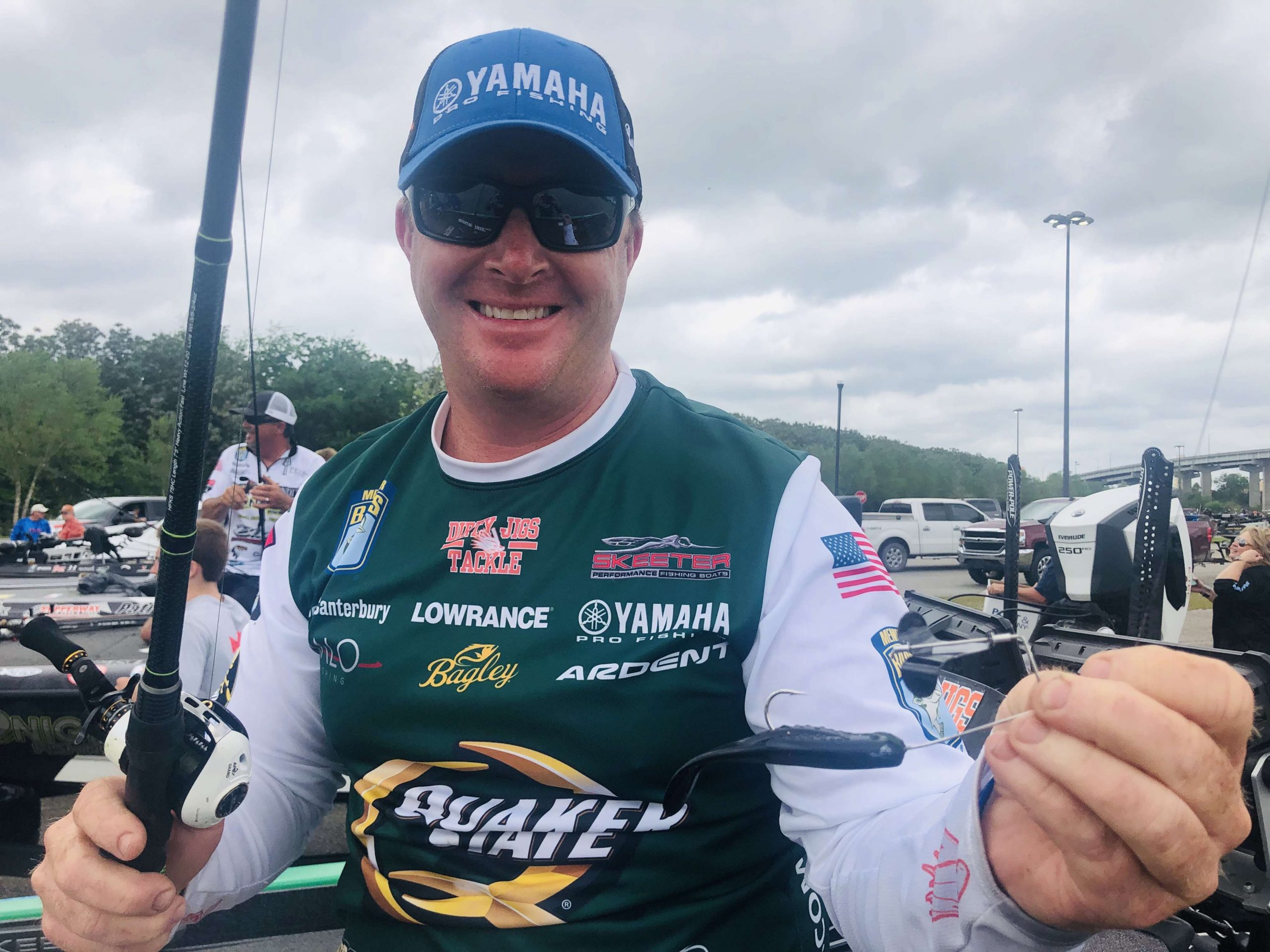 On Championship Sunday he added a 1/4-ounce Dirty Jigs Scott Canterbury Pro Buzz with a toad trailer. 