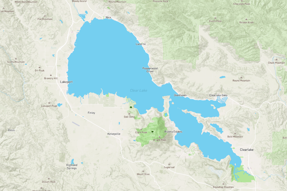 <h4>1. Clear Lake, California </h4>

[43,785 acres] Interestingly enough, this West Coast powerhouse has never held the top spot on the yearly rankings. That said, it has also never ranked below 10th in the nation, and hit its high-water mark in 2014 when it ranked second. 