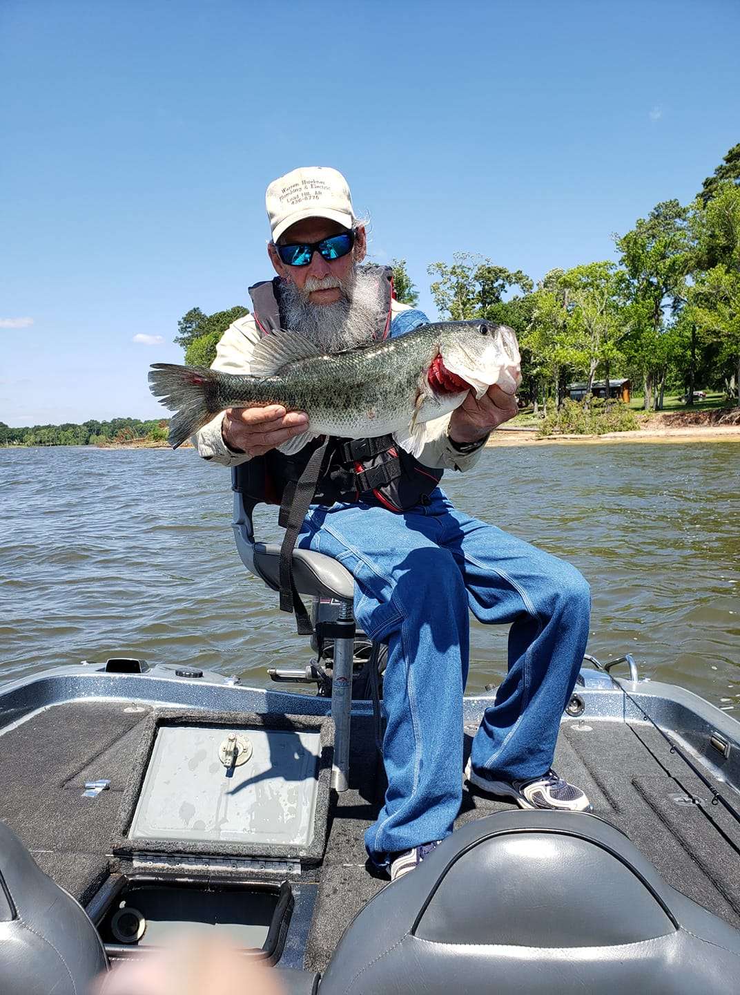 Richie Huebner, Facebook<BR>
Sam Rayburn Reservoir<BR>
Sam Rayburn with my dad! Best trip of my life!! Dad is an x pro but now has dementia and Alzheimer at 68 but can still catch them with the best!! We still love our home lake of Bull Shoals.

