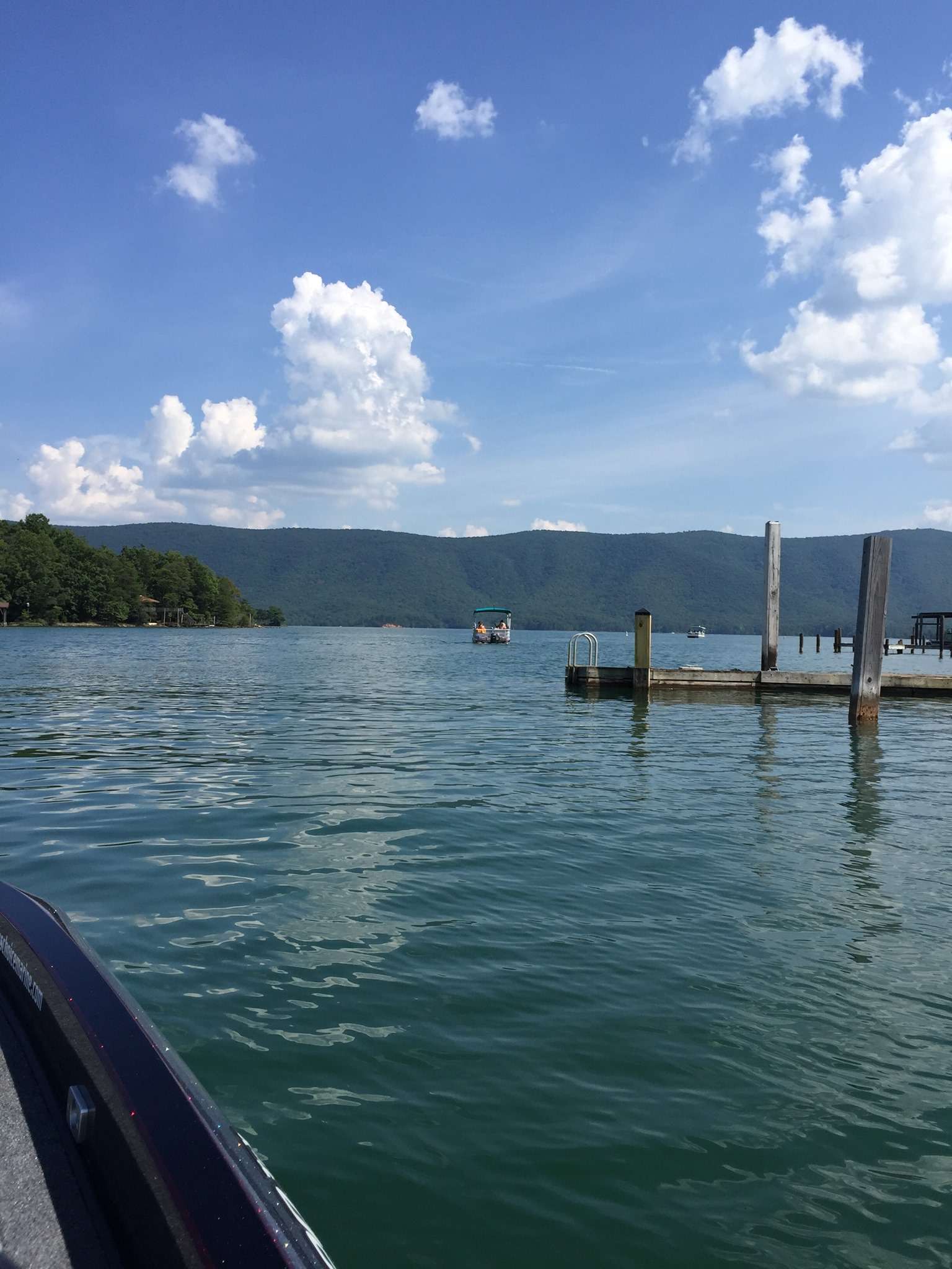 Bryant Copley, Facebook<BR>
Smith Mountain Lake<BR>
Smith Mountain Lake in Virginia. This is the view you see when launching at Parkway Marina. Several Elite tournies here and we hope for a return soon.
