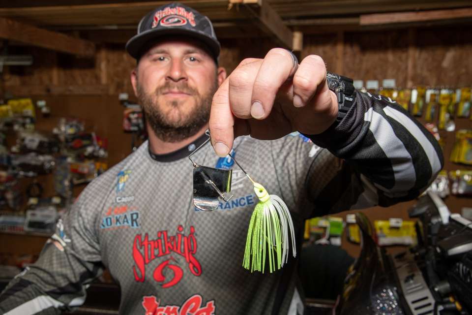 Every box needs a topwater bait, and Cappo chose a Strike King Tour Grade buzz bait. âDuring the shad spawn in the early morning or in the fall when fish are moving up, I like a buzz bait for two reasons,â Cappo said. âOne, itâs a big-fish bait because whatever hits that bait will replace what youâve got in the livewell. And, two, itâs a great search bait because you can put the trolling motor on high and cover water with it.â
