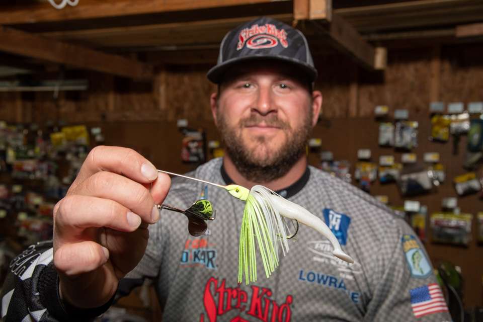 The buzz bait/paddle-tail combo is deadly effective at getting big bites, Cappo said.
