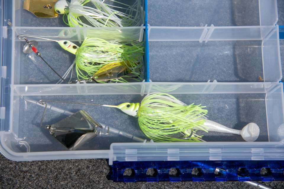 The Tour Grade buzz bait is added to the box.