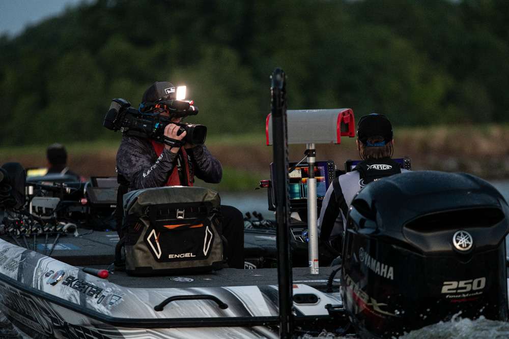 Reigning Rookie of the Year, Drew Cook, tackles Lake Eufaula in search of his first blue trophy at the DEWALT Bassmaster Elite at Lake Eufaula. 
