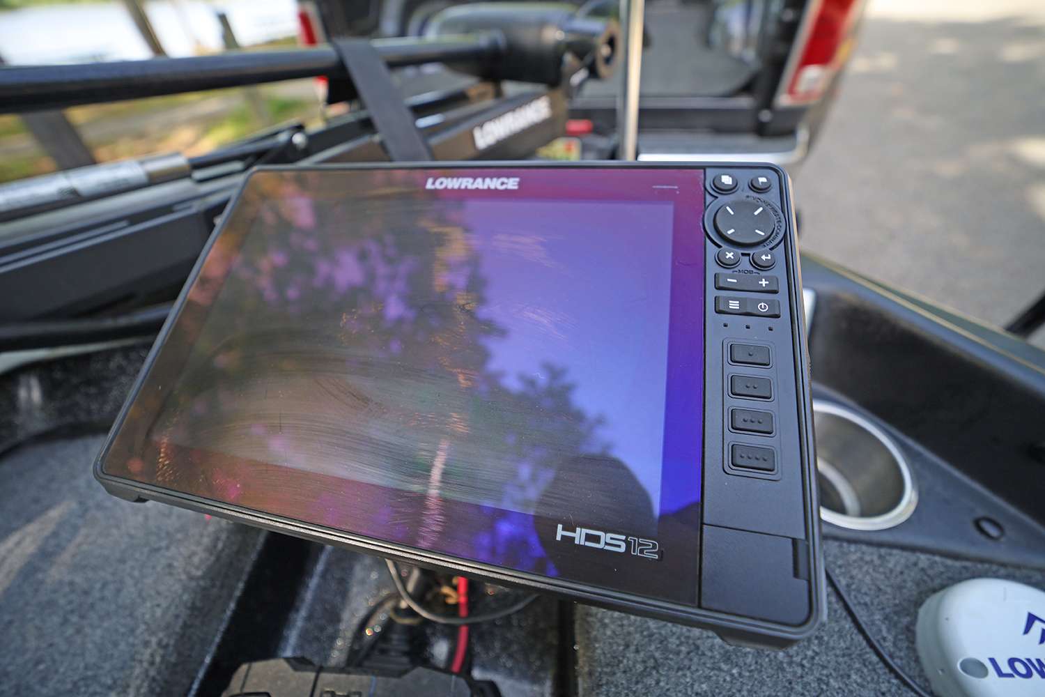 A Lowrance HDS 12 is the information center at the bow of his Phoenix. 