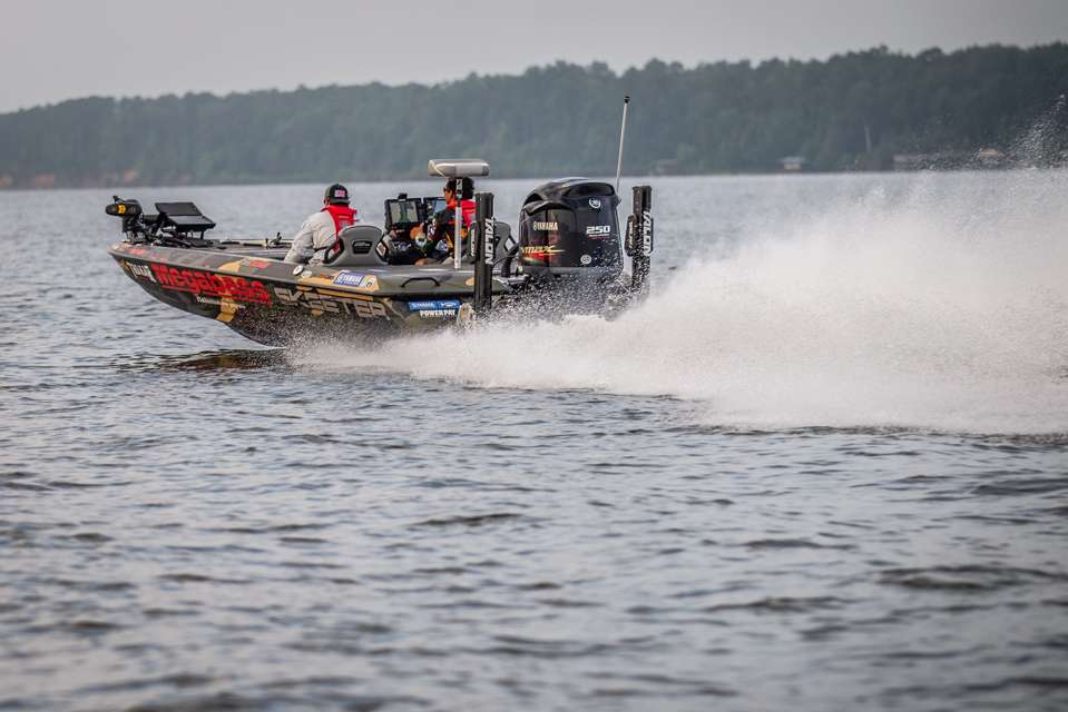 Catch up with Chris Zaldain on the water Day 1 of the 2020 DEWALT Bassmaster Elite at Lake Eufaula!