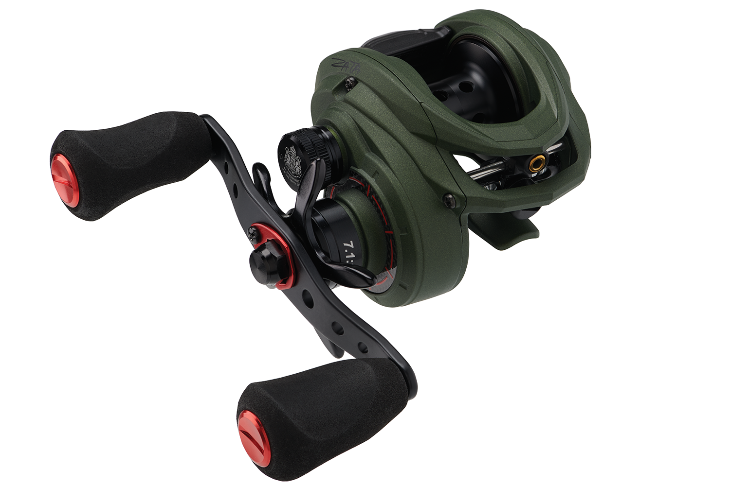 <p><b>Abu Garcia Zata Low Profile Reel</b></p>
<p>The Abu Garcia Zata low profile reel is ready to handle whatever comes its way and exemplifies a sleek reel design in a compact package. Packed with features like 11 ball bearings and a Duragear brass gear the Zata provides smooth casting and retrieval. The Inifini brake system allows almost limitless adjustability to handle any fishing situation. Zata is also available in a baitcasting combo, spinning reel and spinning combo.  </p>
<p><a href=