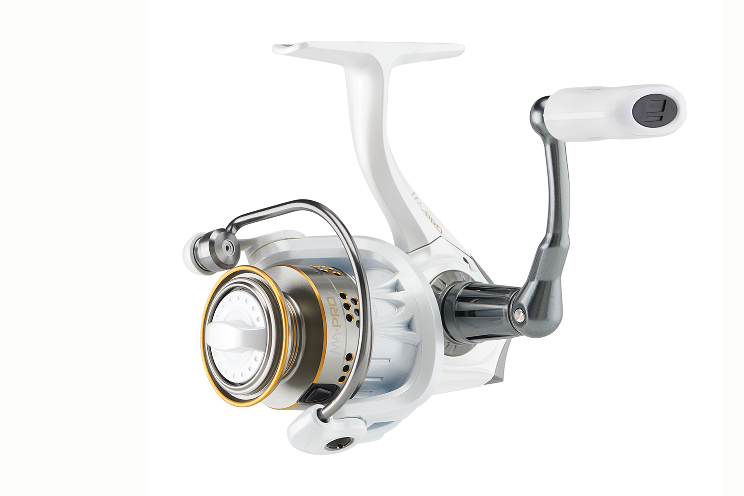 <p><b>Abu Garcia Max Pro Spinning Reel & Combo</b></p>
<p>Accessible for all anglers, the new Abu Garcia Max PRO spinning reels and combos will give any angler a leg up in the competition. Reels feature six ball bearings plus one roller bearing for smooth operation, the Rocket Line Management System for better control of all types of fishing line, and the Rocket Spool Lip Design that offers more control of the line coming off the spool. Machined aluminum spools provide strength without the added weight and their slow oscillation helps ensure even line lay with all types of fishing line. Max Pro spinning combos are constructed from 24-ton graphite for a lightweight, balanced design and feature custom designed reel seats with an integrated polymer comfort grip. Available July 2020. </p>
<p><a href=