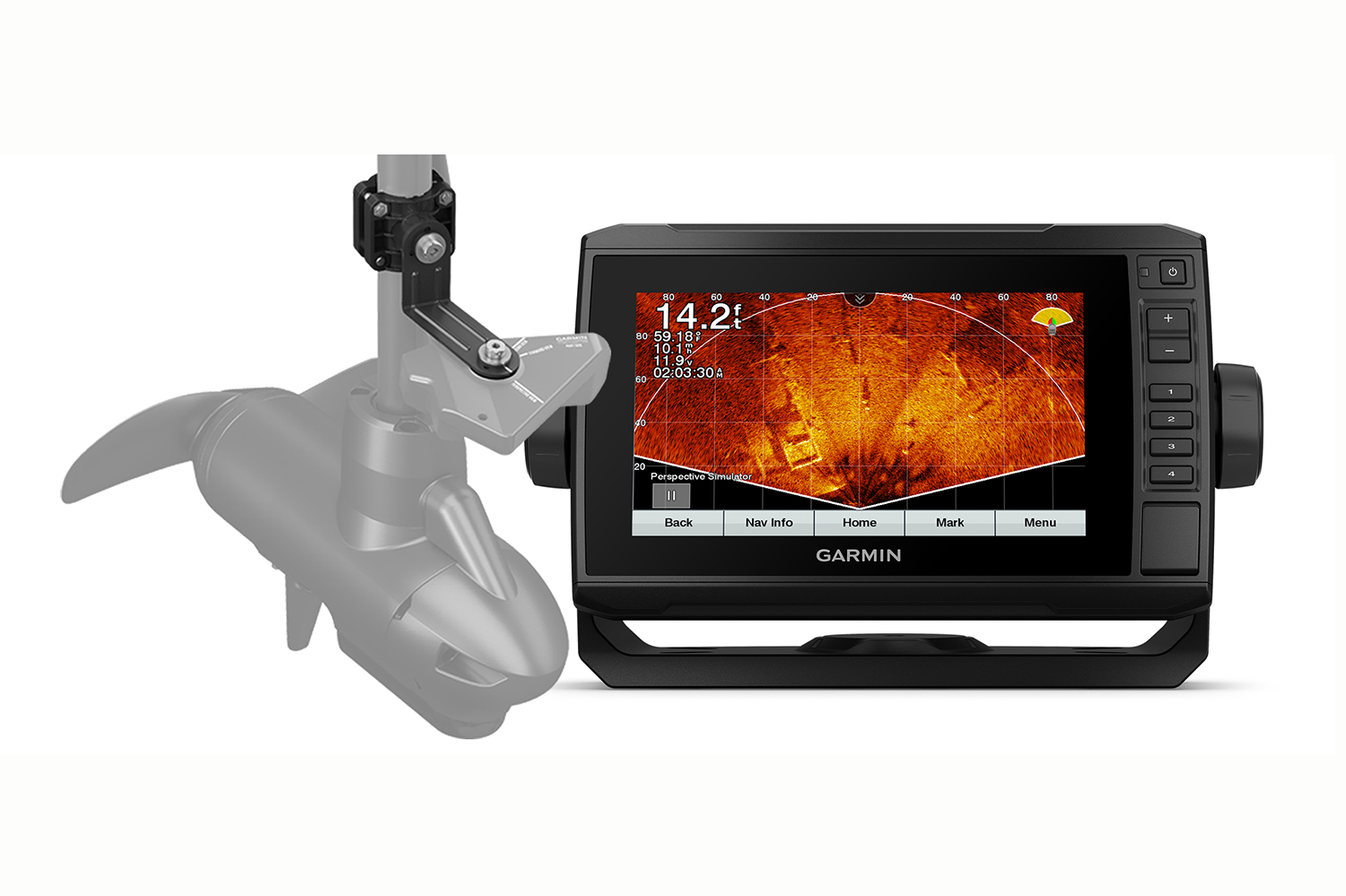 <p><b>Garmin Panoptix LiveScope Perspective Mode Mount </b></p>
<p>Description: The Perspective Mode Mount takes your Panotpix LiveScope real-time scanning sonar to the next level. Attached your LVS32 transducer to this mount to add an overhead sonar view thatâs perfect for scouting and fishing in shallow water. With the new Perspective Mode mount, the transducer can be easily adjusted to fit your fishing techniques and preferences, no tools required, and the chartplotter will automatically detect what mode is being used. Simply turn the transducer sideways to enable the new âtop downâ perspective mode to see a wide variety of views. </p>
<p><a href=