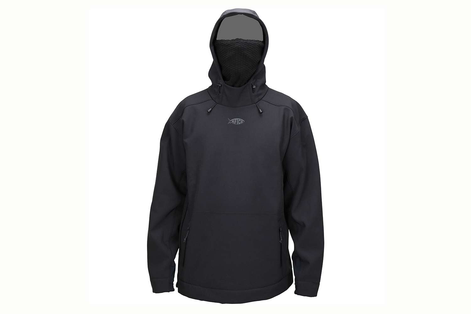 <p><b>AFTCO Reaper Hoodie</b></p>
<p>The AFTCO Reaper hoodie swept the industry by providing a new staple for cold weather comfort leaving traditional hoodies obsolete. Meet the new Reaper Soft Shell adding the next layer to the Reaper family of cold weather gear. Reaper Soft Shell still has a face mask integrated into the garment but now with AFTCO's Hexatron fleece material that provides a good balance of warmth and breathability. Reaper Soft Shell is built with a durable 94% polyester and 6% spandex ripstop stretch softshell material. Also Included is laser-cut ventilation in the underarms for breathability as well as a zippered side vent. For the angler looking for a soft shell cold weather solution, Reaper Soft Shell will be the versatile piece that checks all the boxes and more.</p>
<p><a href=