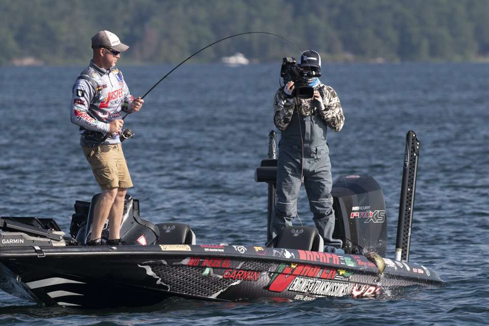 Take a look at Elite Series pro Chad Morgenthaler as he takes on Championship Sunday of the 2020 SiteOne Bassmaster Elite at St. Lawrence River.
