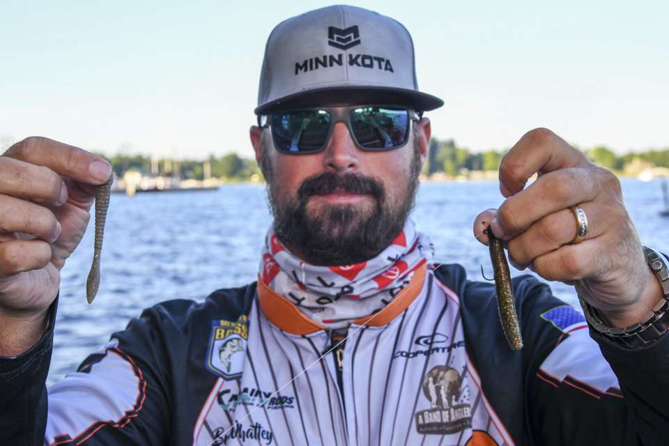 <h4>Brad Whatley (9th; 74-10)
</h4>
Top producers for Brad Whatley were a drop shot and Ned Rig. To make that, he used a 1/5-ounce Ned head with a cut piece from a Gary Yamamoto Custom Baits Senko. A 3.6-inch Berkley PowerBait MaxScent Flat Worm, rigged on 1/0 Mustad Hook, with 3/8-- or 1/4-ounce tungsten weights, were components of the drop shot rig.  <BR><BR>
<b>Buy it now on Amazon</b><BR>
<a href=